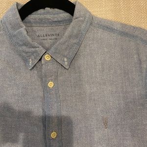 All saints men’s short sleeve button down